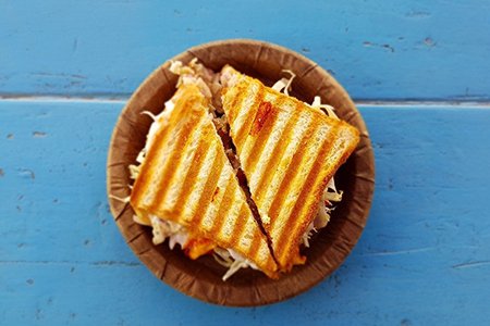 Street Food Kolkata Style Bombay Sandwich at the Most Amazing Street Food Festival in Kolkata